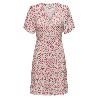 рокля,дамски,поли,и,рокли,only,evida,short,sleeve,short,dress,cloud,dancer,aop,red,lucy,flower,(pink)
