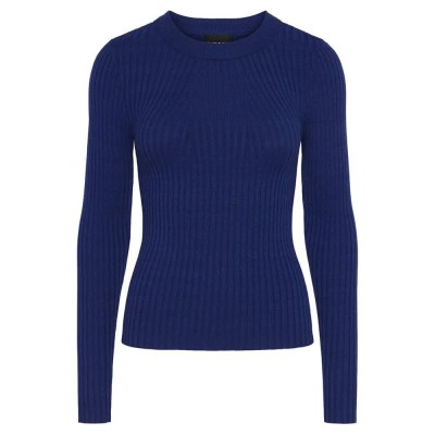 блуза,дамски,пуловери,дамски,плетени,дрехи,pieces,crista,17115047,sweater,blue,(bellwether,blue)