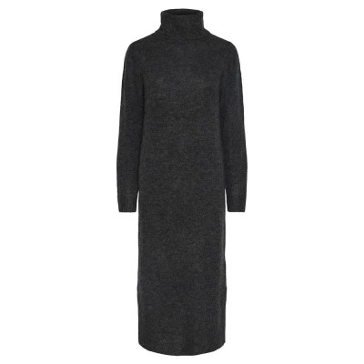 рокля,дамски,поли,и,рокли,pieces,juliana,long,sleeve,dress,grey,(dark,grey,melange)