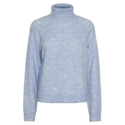 блуза,дамски,пуловери,дамски,плетени,дрехи,pieces,juliana,high,neck,sweater,blue,(hydrangea)