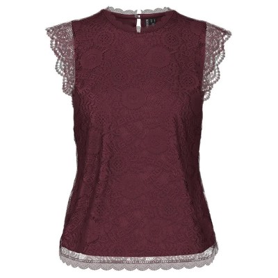 дамски,блузи,дамски,ризи,pieces,olline,lace,sleeveless,blouse,red,(tawny,port)