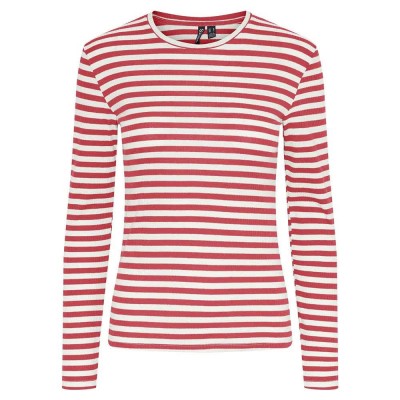 тениска,дамски,тениски,pieces,ruka,long,sleeve,t,shirt,bittersweet,stripes,cloud,dancer,(red)