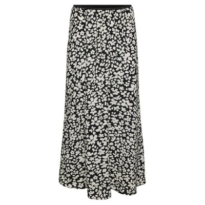 пола,дамски,поли,и,рокли,vero,moda,alba,ankle,long,skirt,multicolor,(black,aop,sussie)