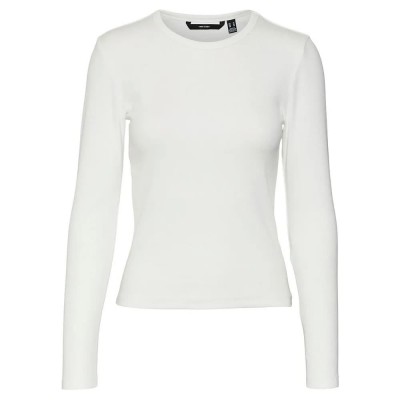 тениска,дамски,тениски,vero,moda,chloe,long,sleeve,t,shirt,snow,white,(white)