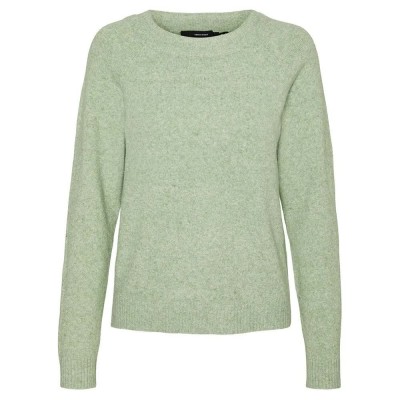 блуза,дамски,пуловери,дамски,плетени,дрехи,vero,moda,doffy,sweater,forest,shade,detail,melange,(green)