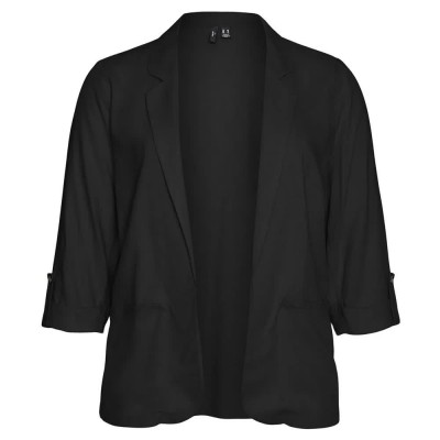 сако,дамски,сака,vero,moda,curve,jesmilo,3,4,blazer,black,(black)