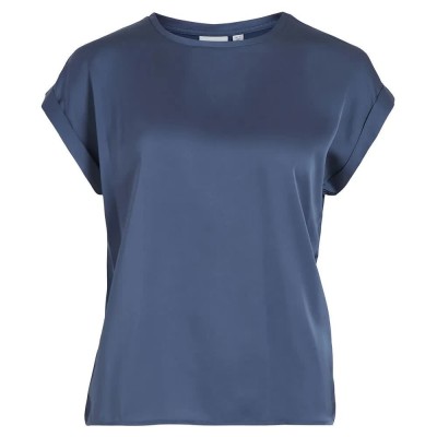 дамски,блузи,дамски,ризи,vila,ellette,short,sleeve,blouse,bijou,blue,(blue)
