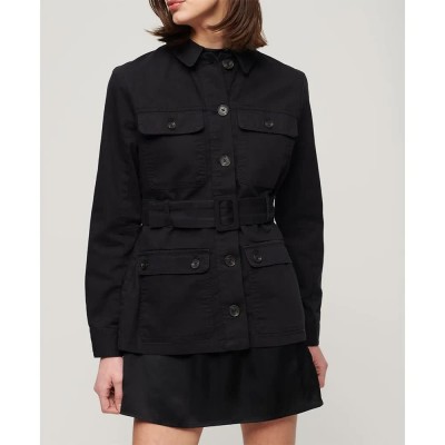 яке,дамски,якета,и,палта,superdry,belted,safari,jacket,black,(black)