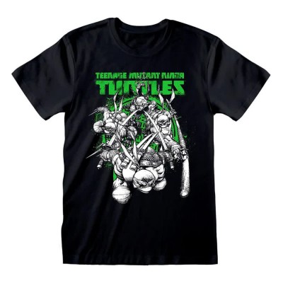 тениска,мъжки,тениски,дамски,тениски,heroes,inc,teenage,mutant,ninja,turtles,freefall,short,sleeve,t,shirt,green,(black)