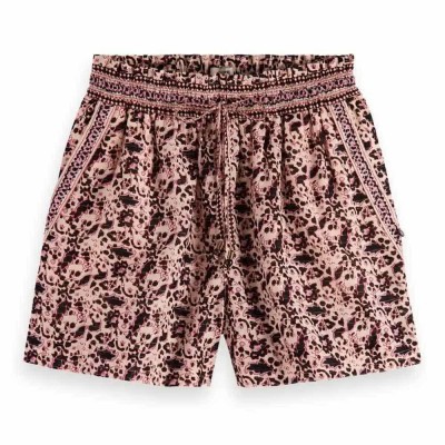 къси,панталони,дамски,панталони,scotch,&,soda,block,floral,printed,shorts,multicolor