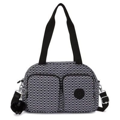чанта,за,през,рамо,всички,чанти,kipling,cool,defea,11l,shoulder,bag,signature,print,(grey)