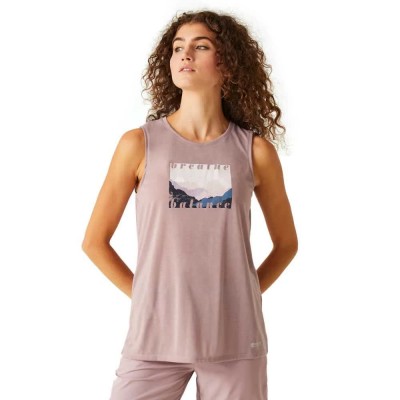 тениска,дамски,тениски,regatta,freedale,iii,sleeveless,t,shirt,pink,(heather)