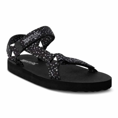 сандали,дамски,сандали,и,чехли,regatta,vendeavour,sandals,black,white,polka,dot,(black)