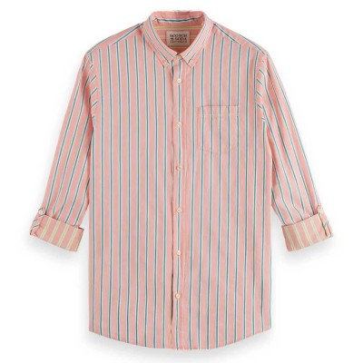 риза,с,дълъг,ръкав,мъжки,ризи,scotch,&,soda,dobby,long,sleeve,shirt,orange