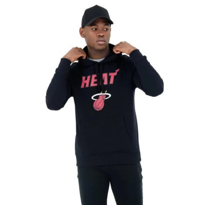 суичър,мъжки,пуловери,new,era,nba,regular,miami,heat,hoodie,black