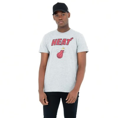 тениска,мъжки,тениски,new,era,nba,regular,miami,heat,short,sleeve,t,shirt,grey,(grey,med)