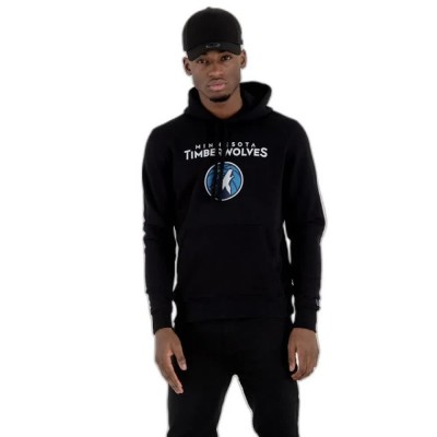 суичър,мъжки,пуловери,new,era,nba,regular,minnesota,timberwolves,hoodie,black