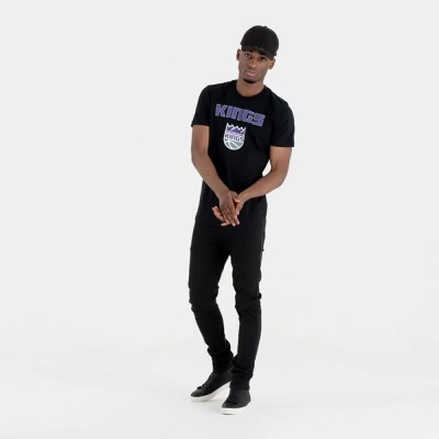 тениска,мъжки,тениски,new,era,nba,regular,sacramento,kings,short,sleeve,t,shirt,black,(black)