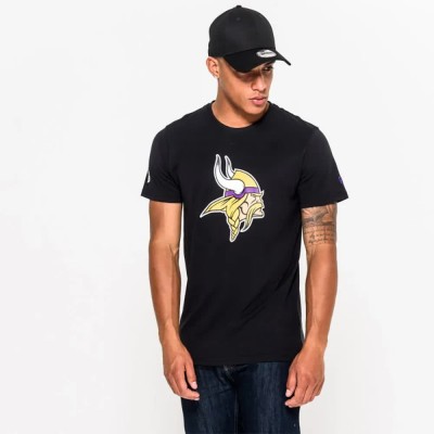 тениска,мъжки,тениски,new,era,nfl,minnesota,vikings,regular,fit,short,sleeve,t,shirt,black,(black)