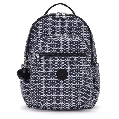 раница,раници,kipling,seoul,27l,backpack,signature,print