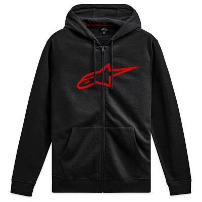 блуза,мъжки,пуловери,alpinestars,ageless,v3,full,zip,sweatshirt,black,red,(black)