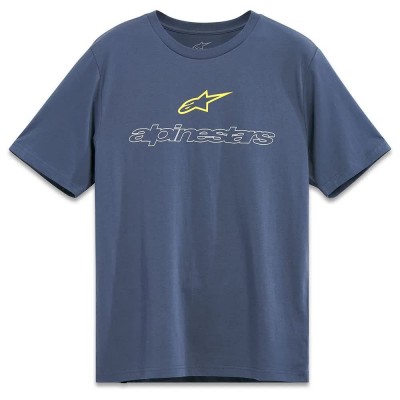 тениска,мъжки,тениски,alpinestars,linear,trace,short,sleeve,t,shirt,blue,(slate,blue)
