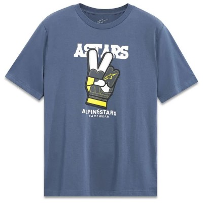 тениска,мъжки,тениски,alpinestars,peaceout,short,sleeve,t,shirt,blue,(slate,blue)