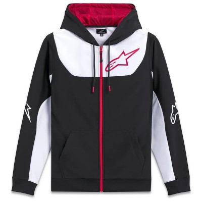 суичър,мъжки,пуловери,alpinestars,sessions,v3,hoodie,black,white,red,(black)