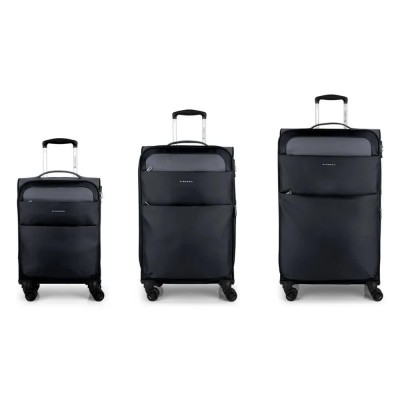 куфари,gabol,cloud,soft,spinner,31,61,91l,trolley,bag,3,units,black,(black)