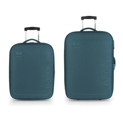 куфари,gabol,orbit,soft,spinner,expandable,4.59,53,66.6,76.9l,trolley,bag,2,units,green,(turquoise)