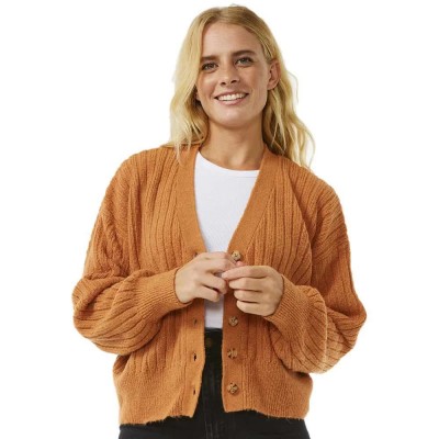 жилетка,дамски,пуловери,дамски,плетени,дрехи,rip,curl,afterglow,cardigan,brown,(clay)