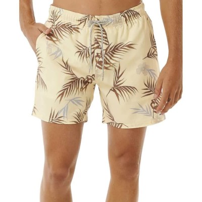 бански,гащета,мъжки,бански,костюми,rip,curl,surf,revival,floral,volley,swimming,shorts,yellow