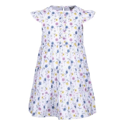 рокля,детски,поли,и,рокли,trespass,subtle,short,sleeve,dress,floral,(white)
