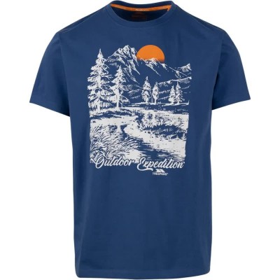 тениска,мъжки,тениски,trespass,worden,short,sleeve,t,shirt,indigo,tone,(blue)