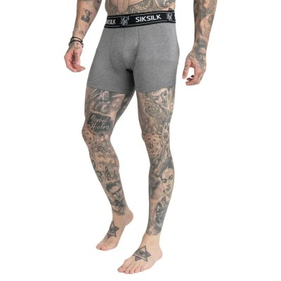 боксерки,мъжко,бельо,siksilk,boxers,3,units,grey