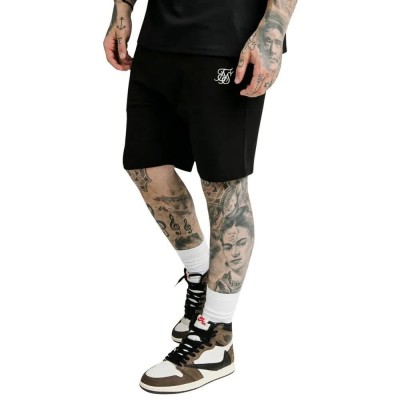къси,панталони,мъжки,панталони,дамски,панталони,siksilk,ss,18045,sweat,shorts,black,(black)