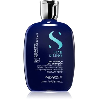 хигиена,коса,alfaparf,semi,di,lino,brunette,anti,orange,250ml,shampoo,blue