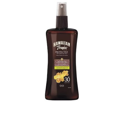 козметика,за,защита,от,слънце,hawaiian,tropic,coconut,&,argan,dry,spf30,solar,oil,200ml,brown