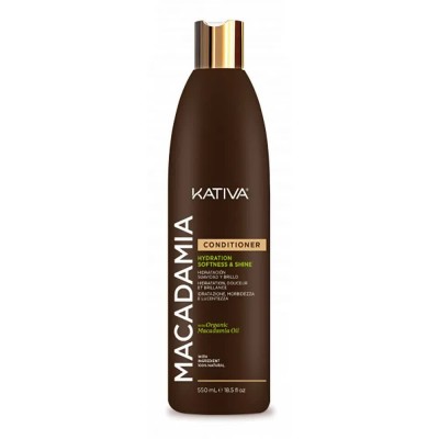 хигиена,коса,kativa,macadamia,550ml,conditioner,brown