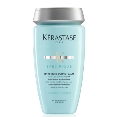 хигиена,коса,kerastase,bain,rich,dermocalm,250ml,shampoo,clear