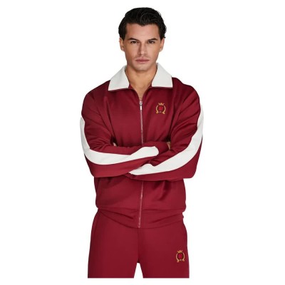 яке,мъжки,анцузи,siksilk,crest,tracksuit,jacket,burgundy,(red)