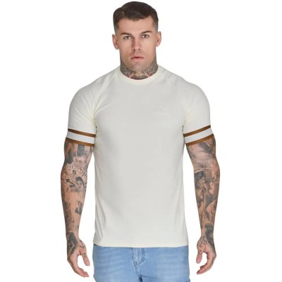 тениска,мъжки,тениски,siksilk,tech,short,sleeve,t,shirt,ecru,(beige)