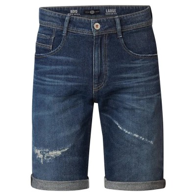 къси,панталони,мъжки,панталони,petrol,industries,boyd,ripped,repaired,relaxed,fit,denim,shorts,blue