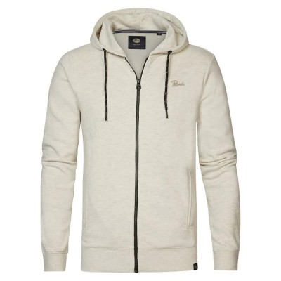 блуза,мъжки,пуловери,petrol,industries,m,1040,swh303,full,zip,sweatshirt,beige,(antique,white,melee)
