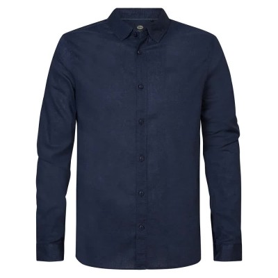 риза,с,дълъг,ръкав,мъжки,ризи,petrol,industries,sil403,long,sleeve,shirt,navy,blue,(blue)