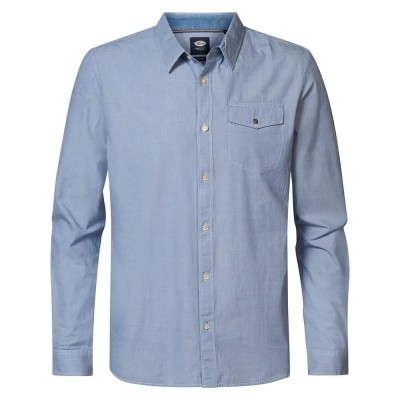 риза,с,дълъг,ръкав,мъжки,ризи,petrol,industries,sil409,long,sleeve,shirt,blue