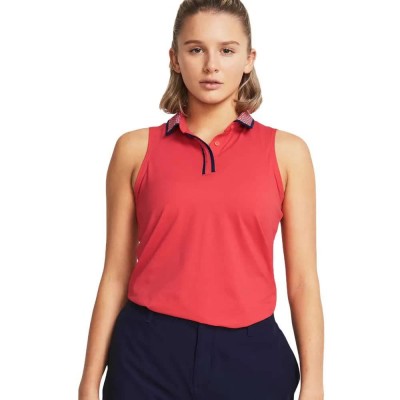 дамски,блузи,с,яка,under,armour,golf,iso,chill,woman,sleeveless,polo,orange,(814)
