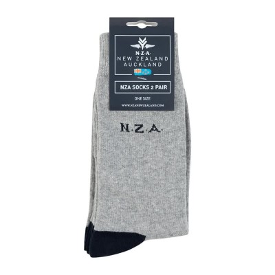 чорапи,мъжки,чорапи,nza,new,zealand,windward,socks,2,pairs,grey,(grey,70)