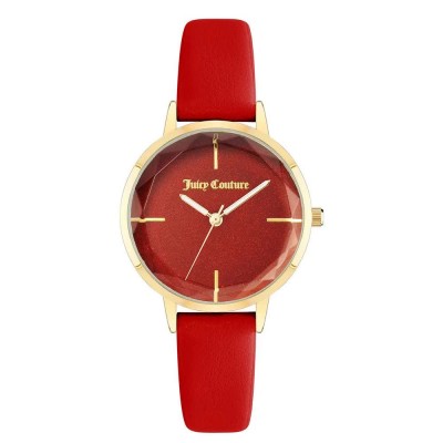 часовник,часовници,juicy,couture,jc1326gprd,woman,watch,red,(golden,red,red)