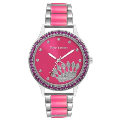 часовник,часовници,juicy,couture,jc1335svhp,watch,pink,(silver,multicolored,pink)